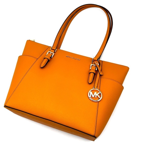 Michael Kors Large Charlotte Tote Bag Cider - Picture 6 of 12